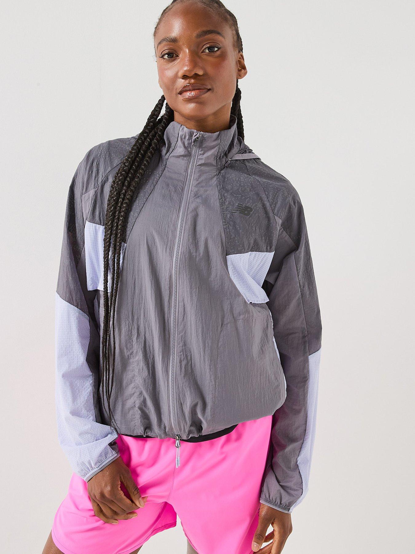 Image 1 of 6 of New Balance Womens Running Reflective Rc Jacket - Grey