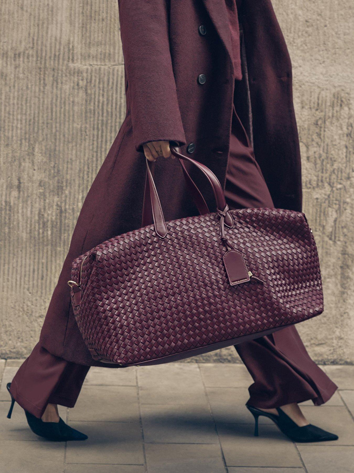 Katie Loxton Soho Hand Woven Weekend Bag - Cherry Mixed
