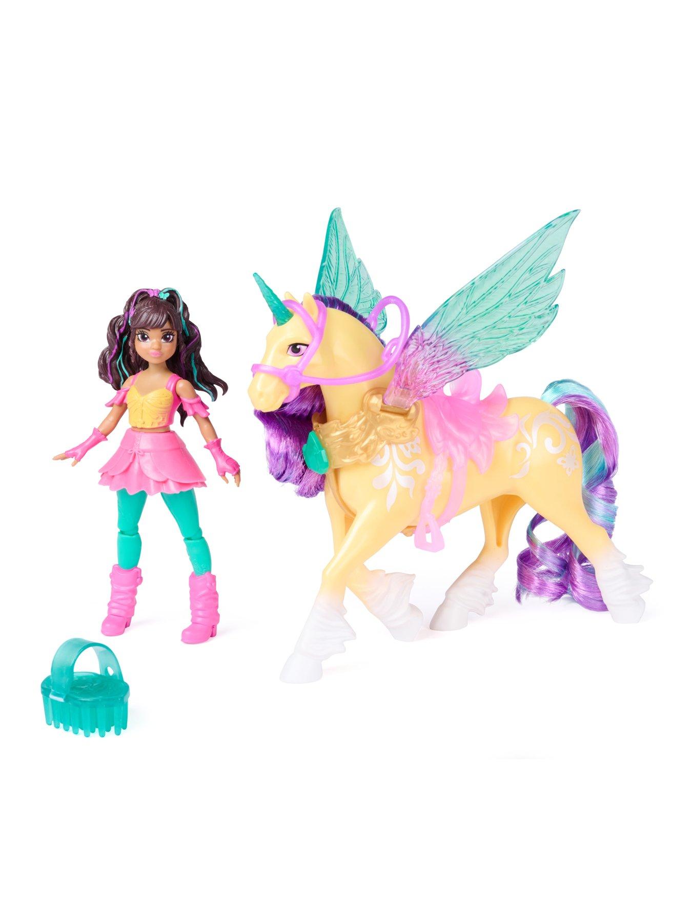 Image 2 of 7 of Unicorn Academy Winged Ava And Leaf Doll Set