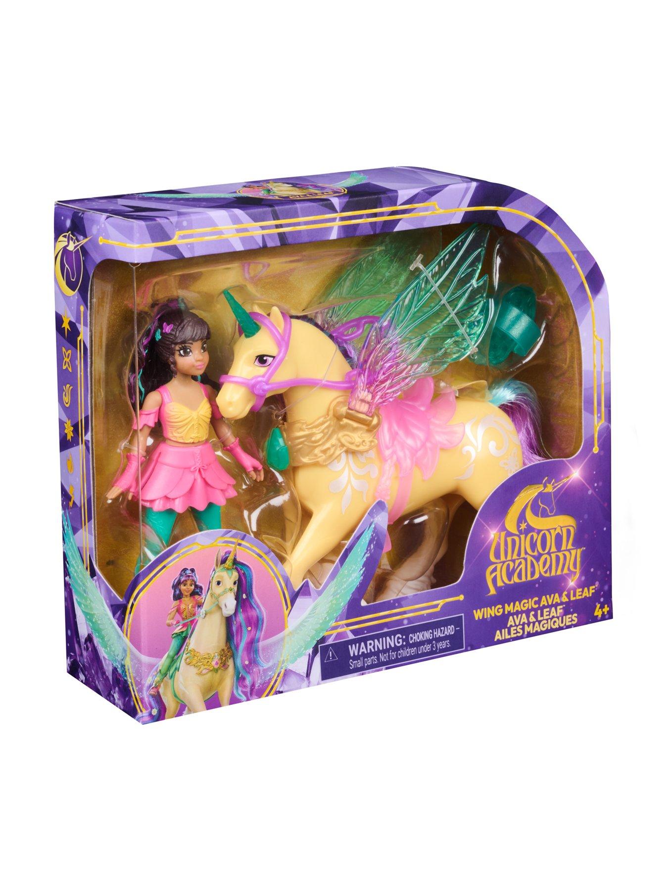 Image 7 of 7 of Unicorn Academy Winged Ava And Leaf Doll Set
