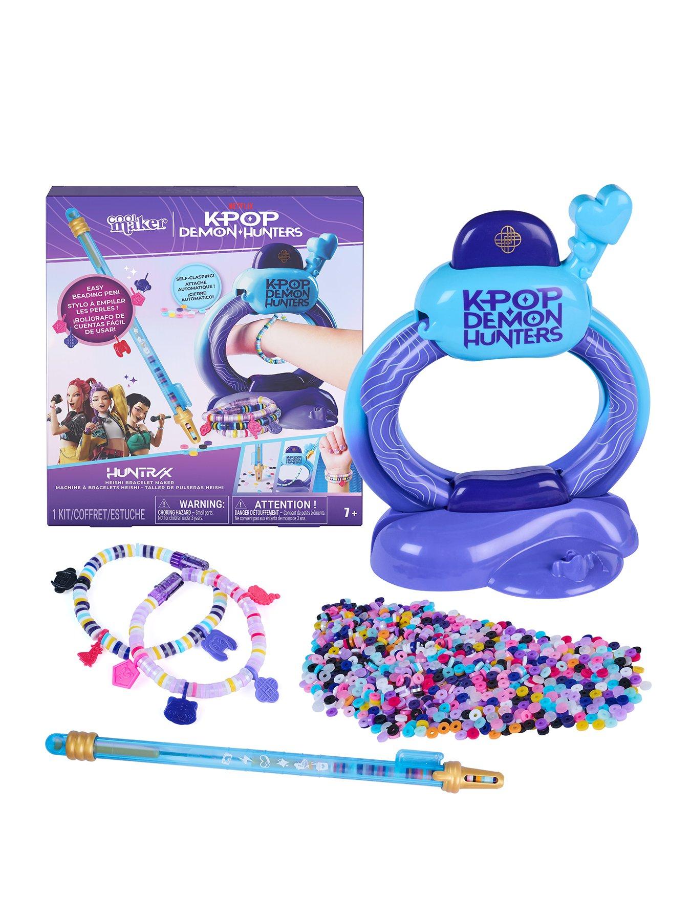 Image 1 of 8 of Cool Maker K-Pop Demon Hunters Glow-In-The-Dark Bracelet Maker Playset