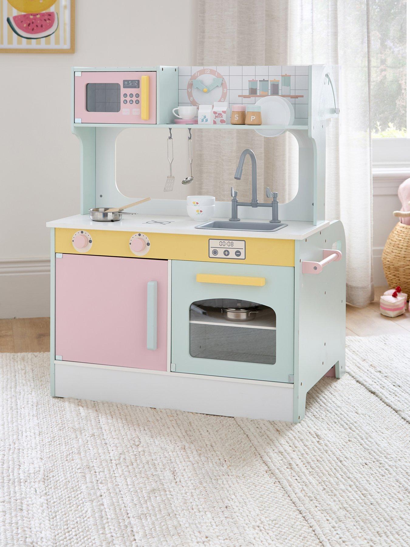 Image 1 of 7 of 2-in-1 Kitchen And Caf&eacute; Role Play Set Play Kitchen