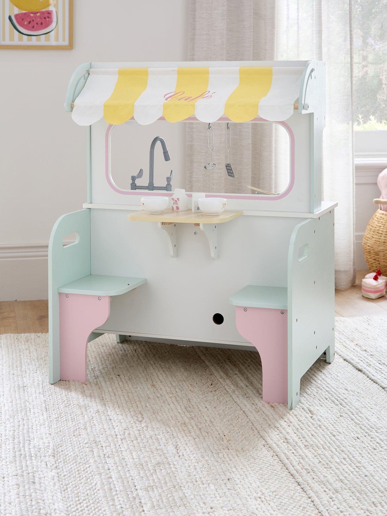 Image 2 of 7 of 2-in-1 Kitchen And Caf&eacute; Role Play Set Play Kitchen