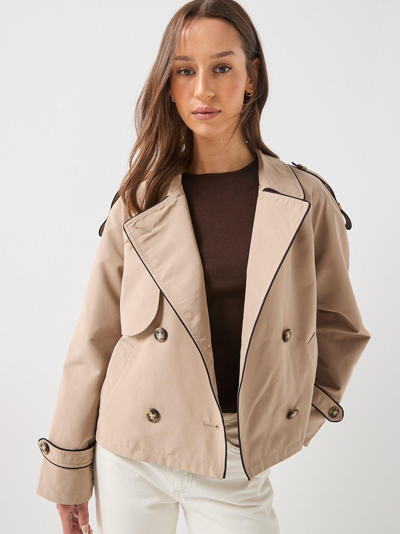 Vero Moda Short Trench Coat - Beige