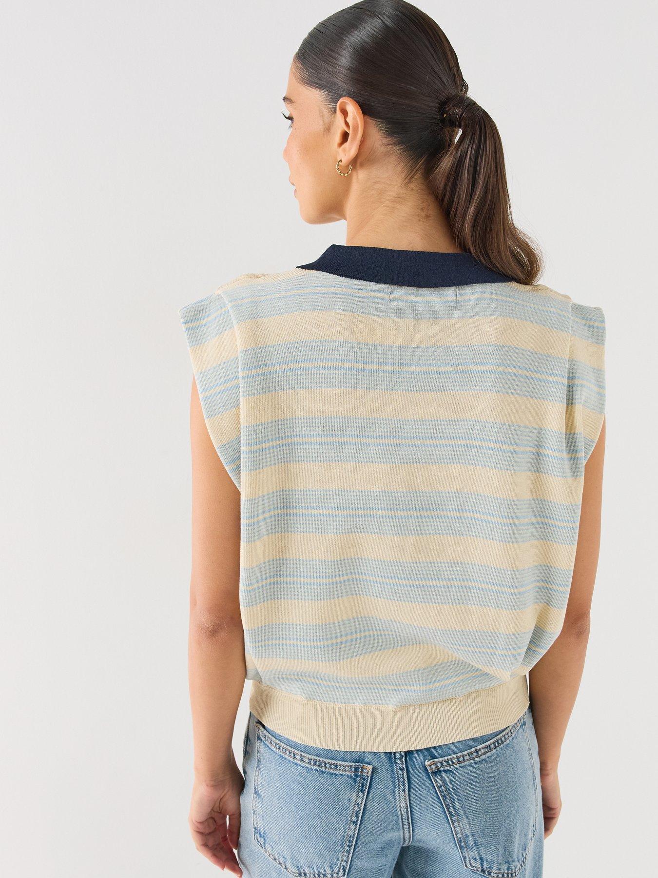 Image 2 of 5 of Vero Moda Short Sleeve Poloneck Pullover