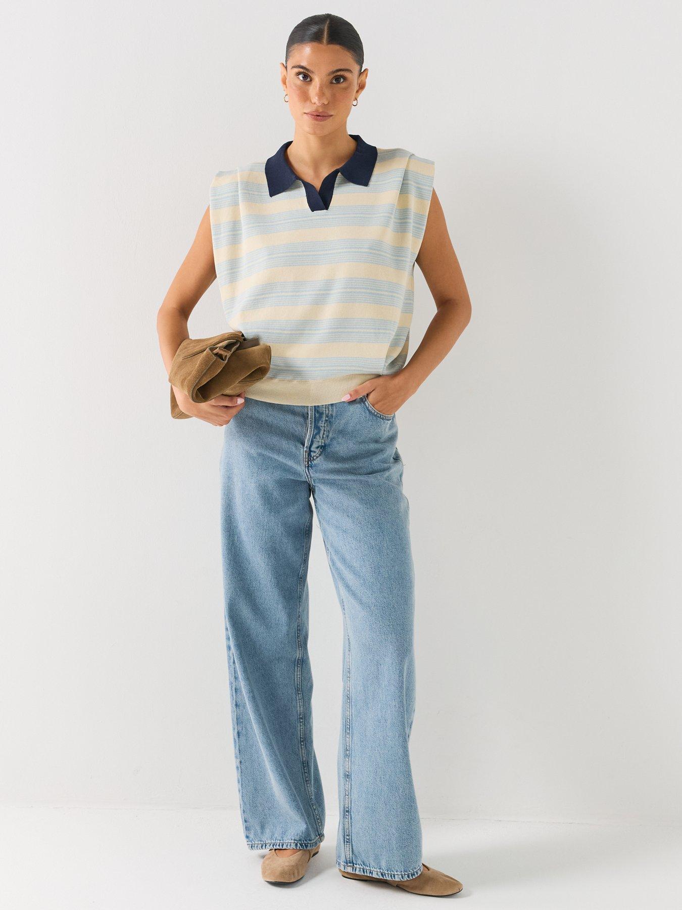 Image 3 of 5 of Vero Moda Short Sleeve Poloneck Pullover
