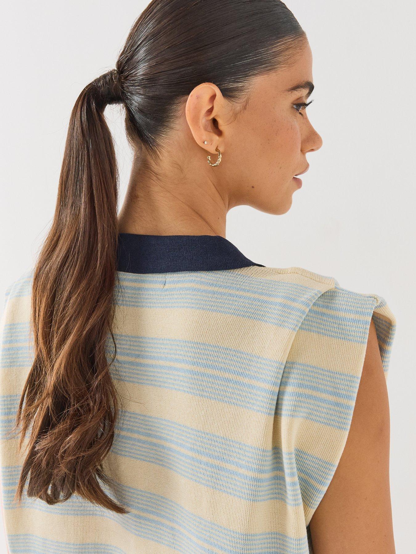 Image 5 of 5 of Vero Moda Short Sleeve Poloneck Pullover