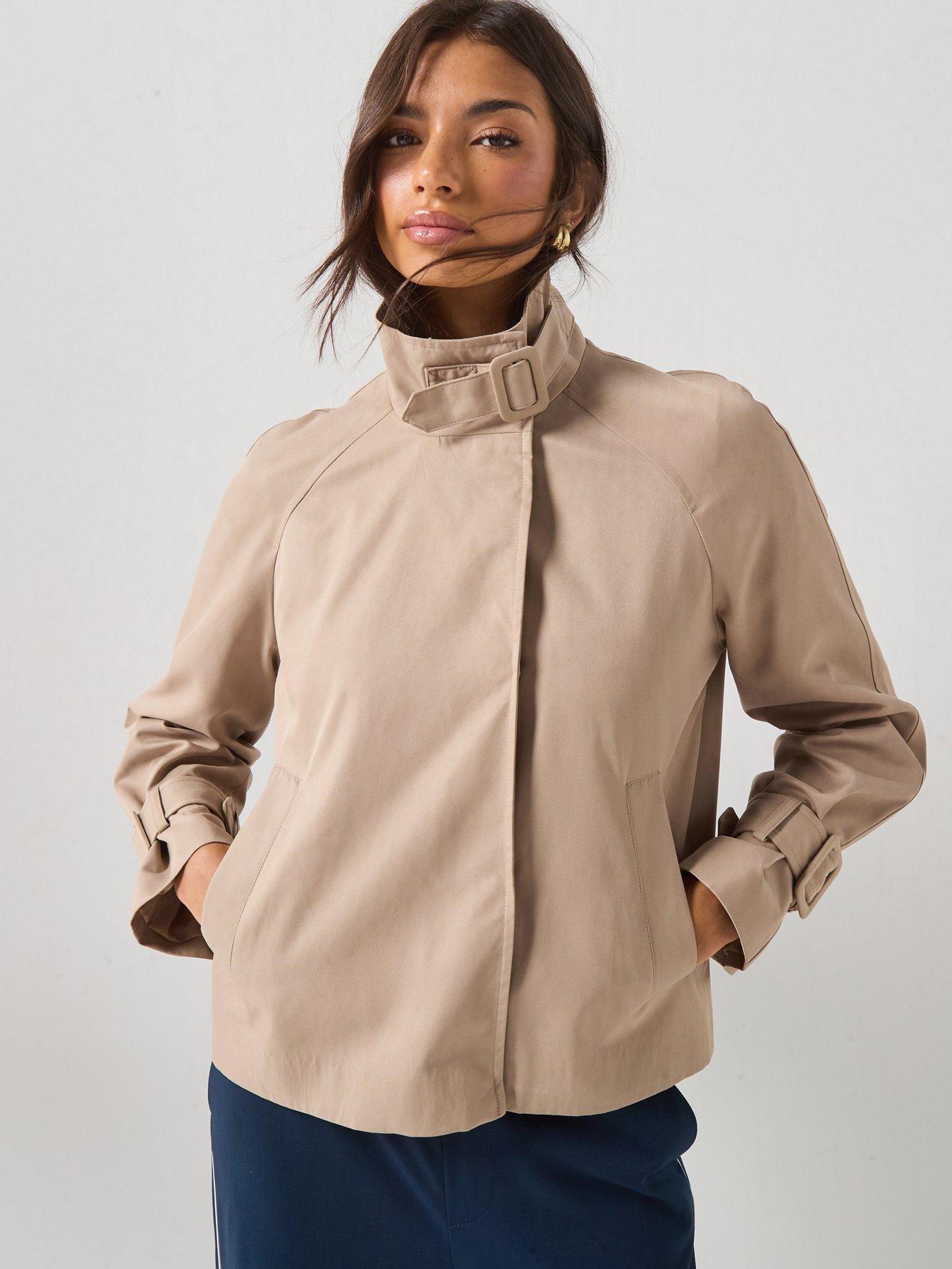 Image 1 of 6 of Vero Moda Vmsoffysara Short Trench Jacket - Beige