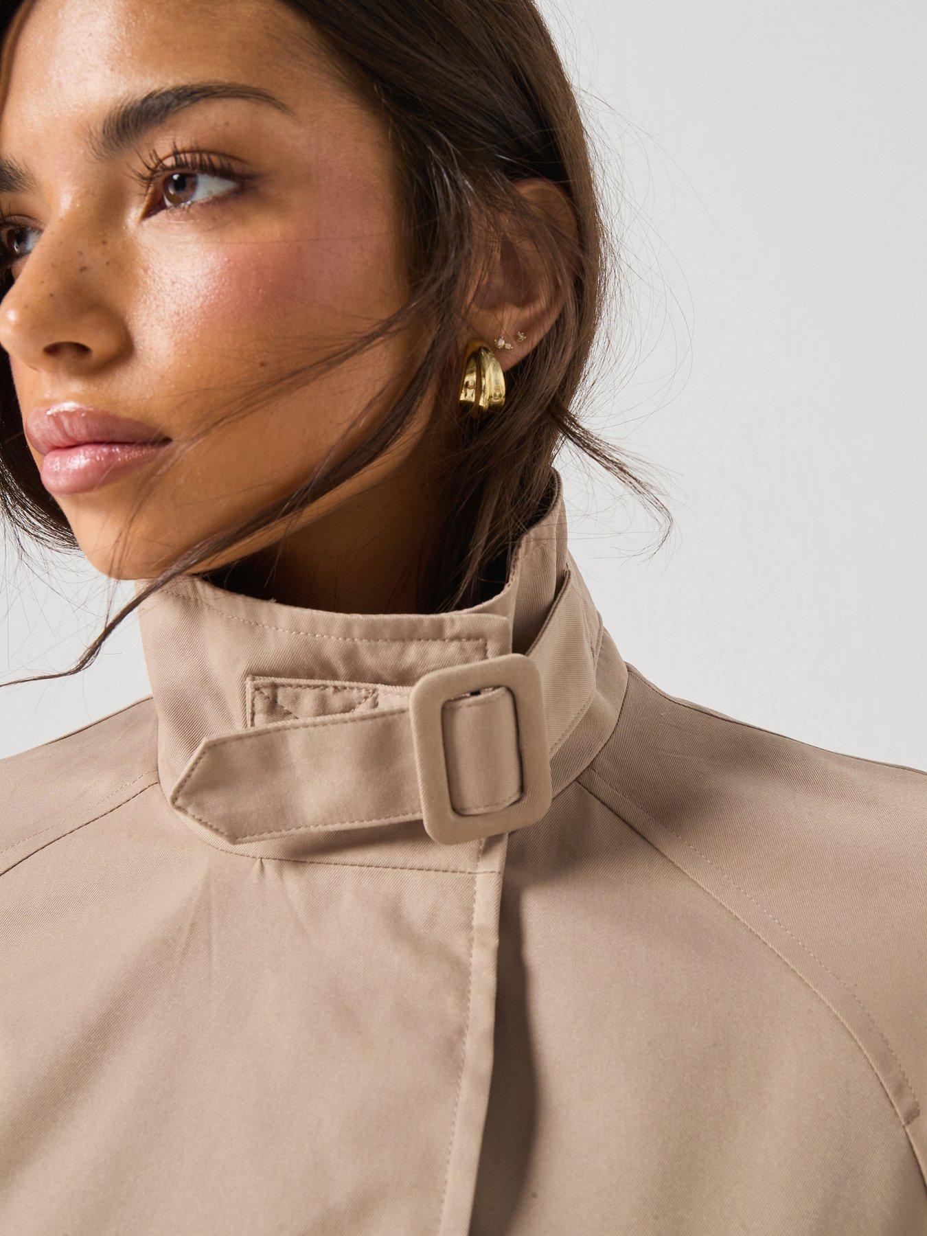 Image 5 of 6 of Vero Moda Vmsoffysara Short Trench Jacket - Beige