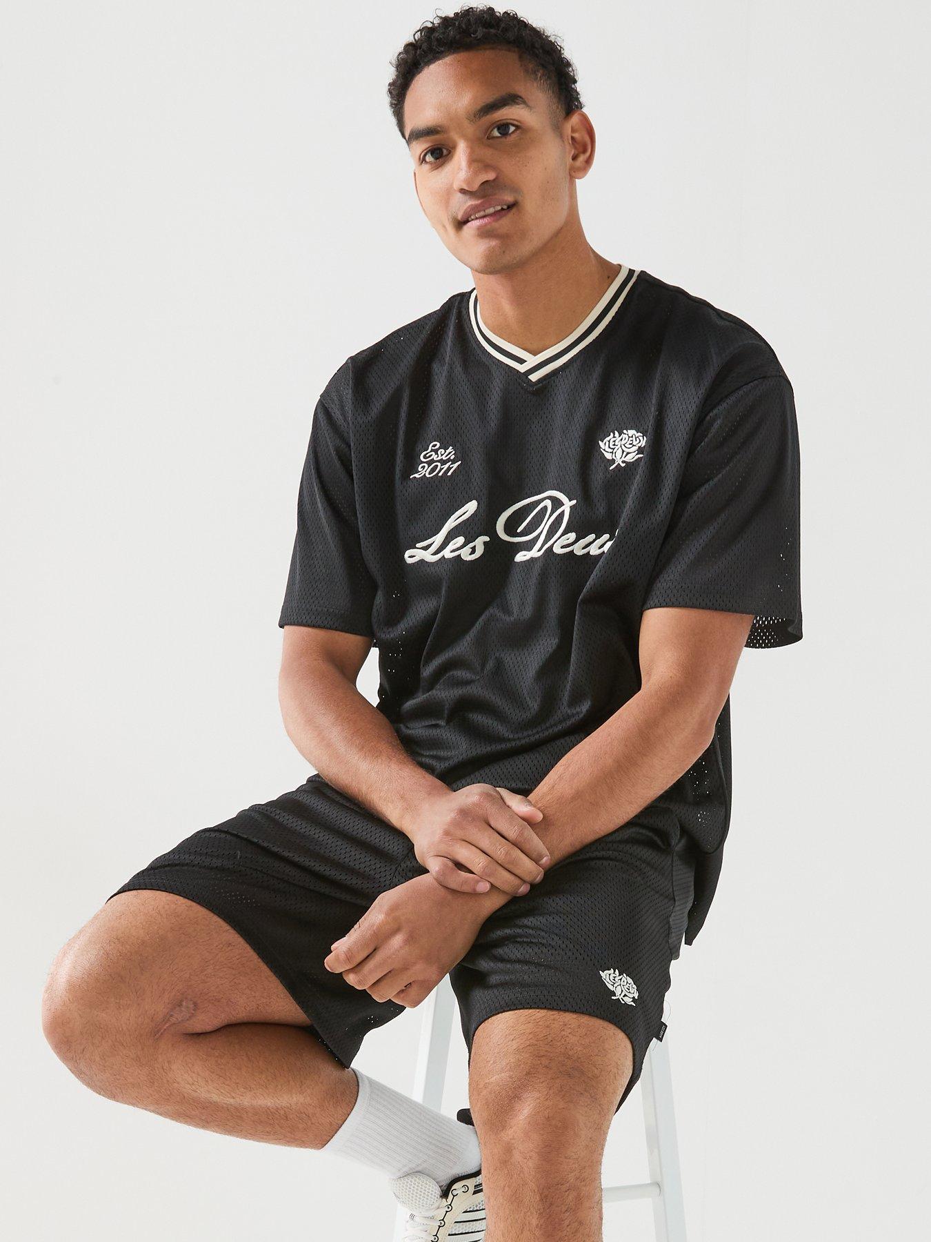 Image 6 of 6 of Les Deux Mesh T-Shirt - Black