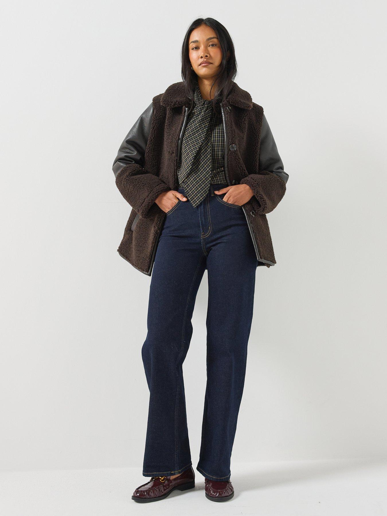 Image 3 of 6 of Only Juicy Wide Leg Rinse Wash Jeans