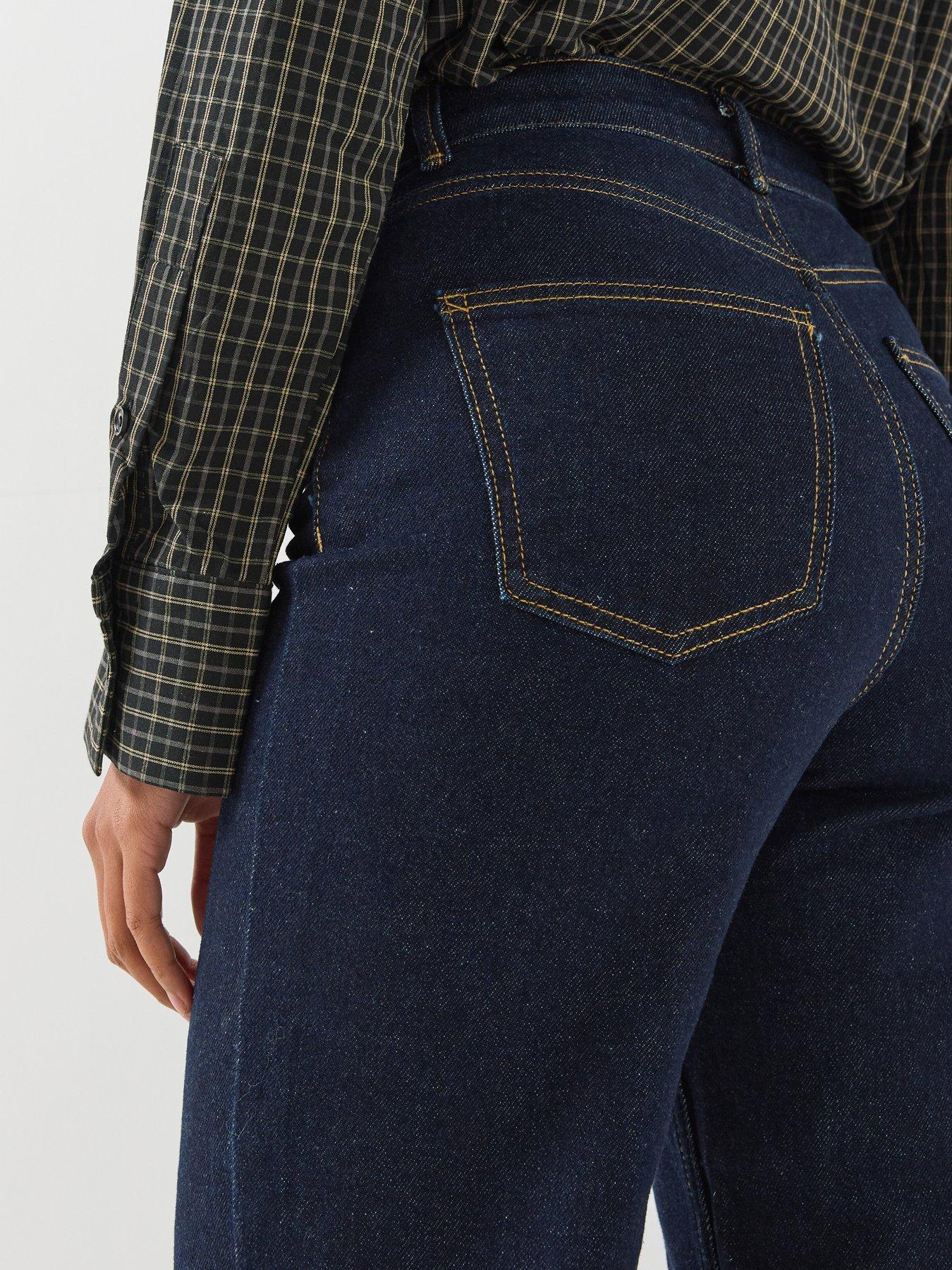 Image 4 of 6 of Only Juicy Wide Leg Rinse Wash Jeans