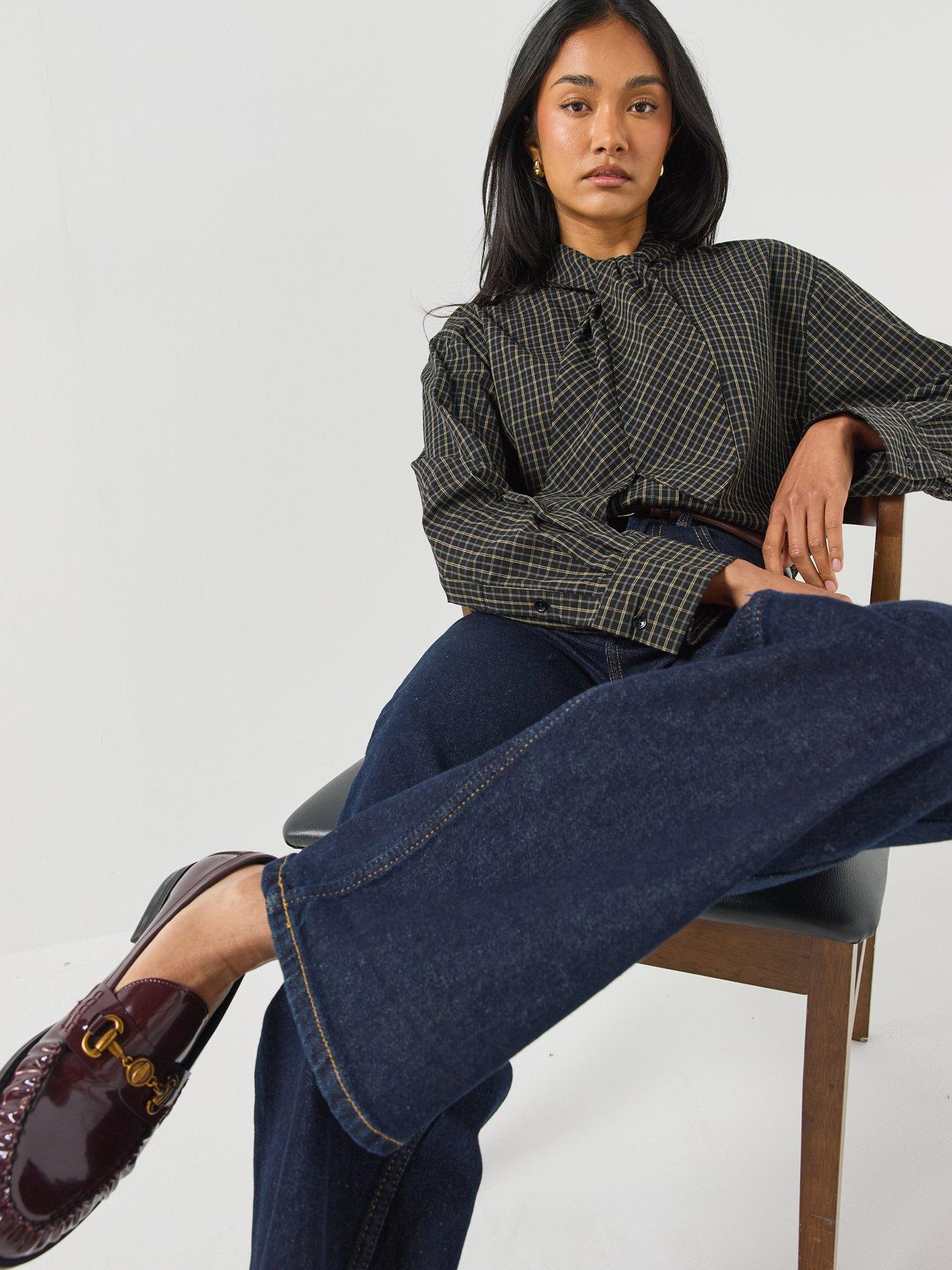 Image 5 of 6 of Only Juicy Wide Leg Rinse Wash Jeans