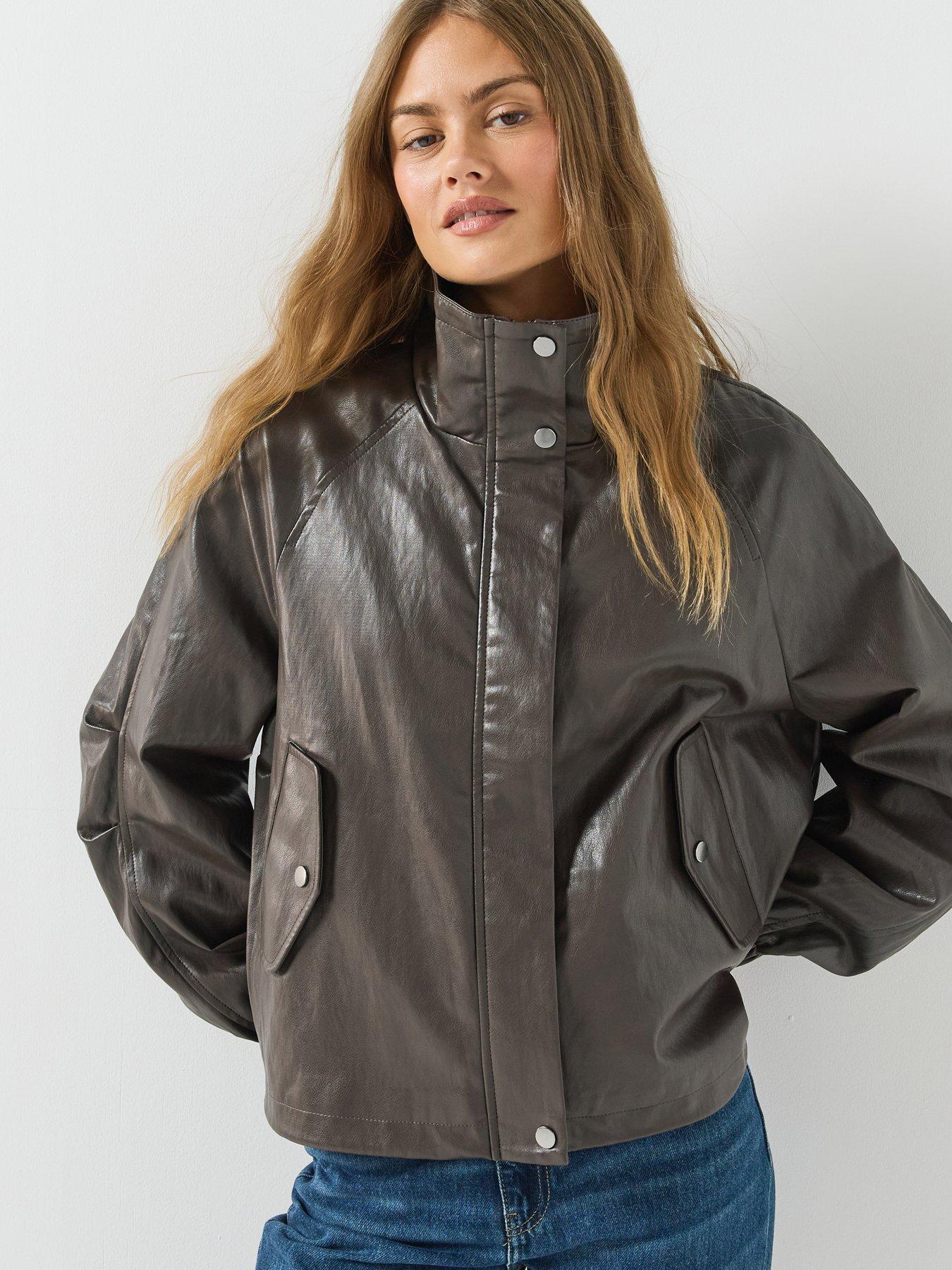 Image 1 of 6 of Only Mini Faux Leather Jacket