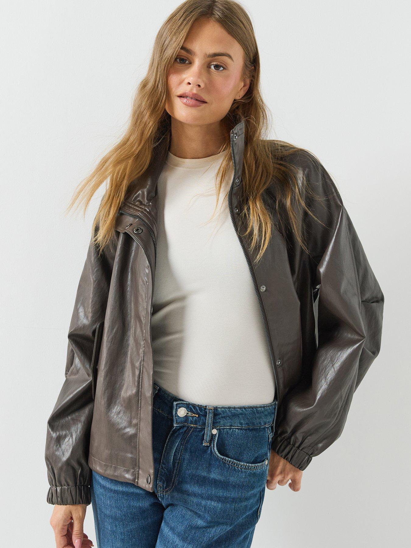 Image 5 of 6 of Only Mini Faux Leather Jacket