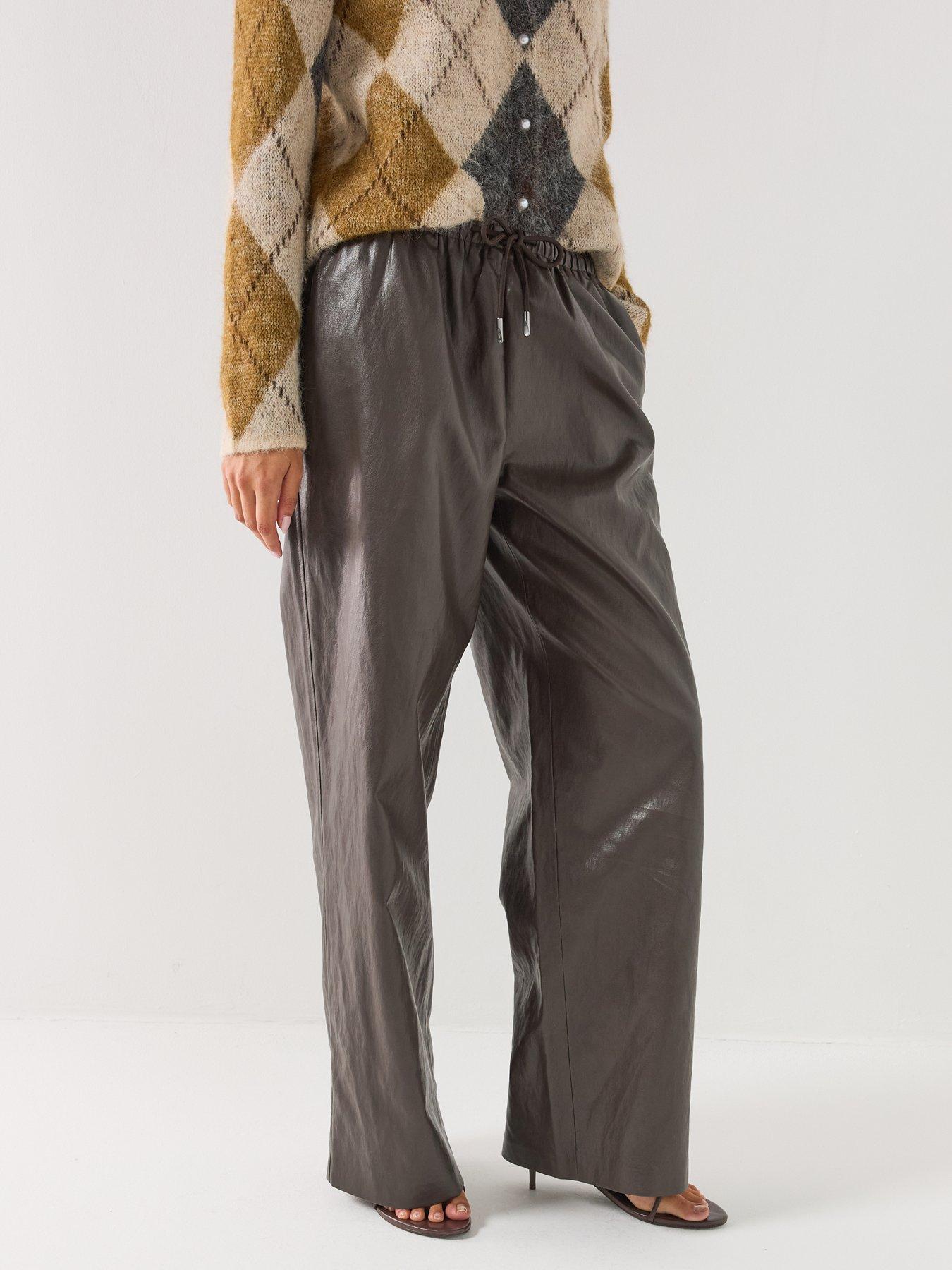 Image 1 of 6 of Only Mini Faux Leather Trousers