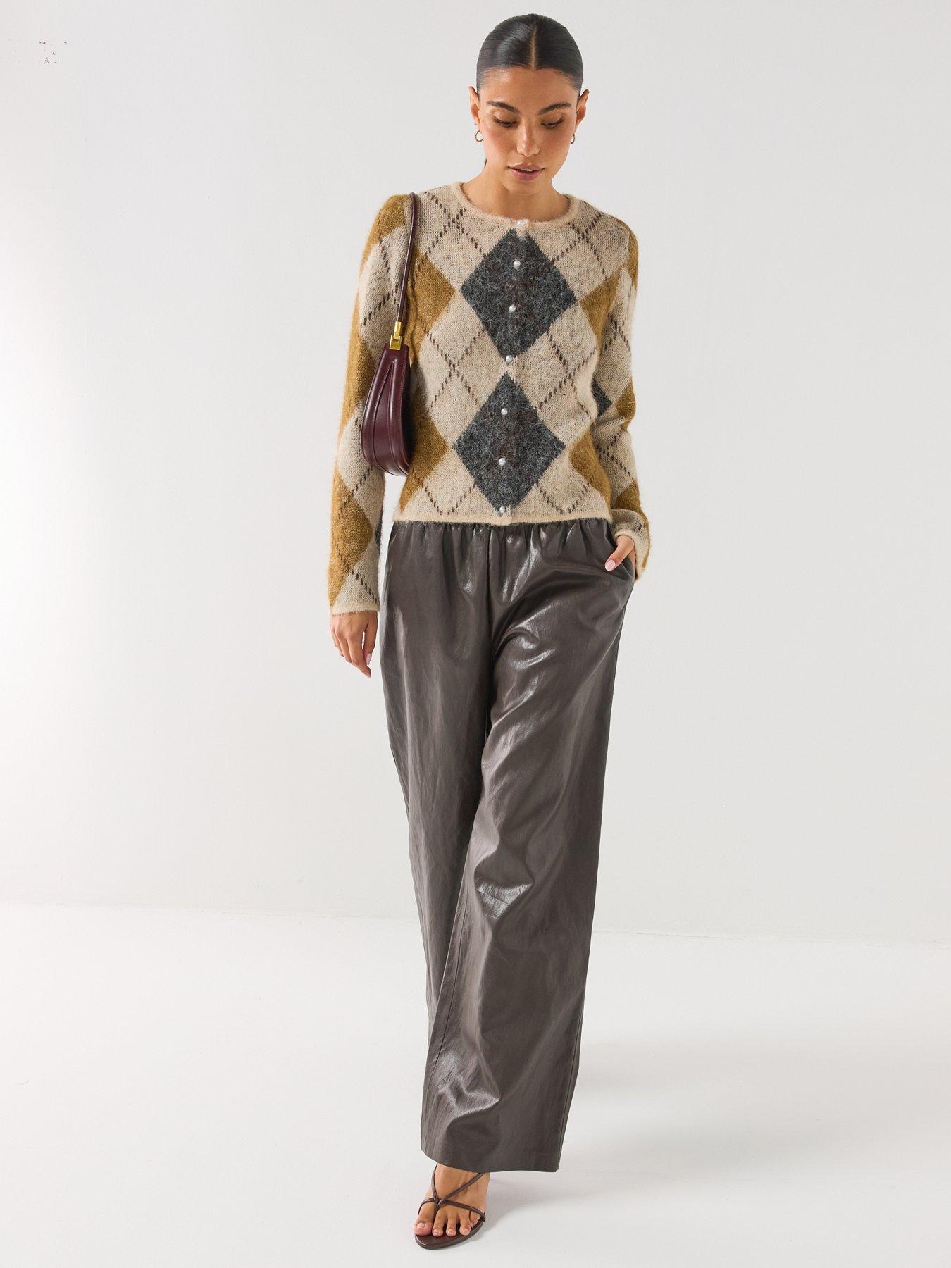 Image 6 of 6 of Only Mini Faux Leather Trousers