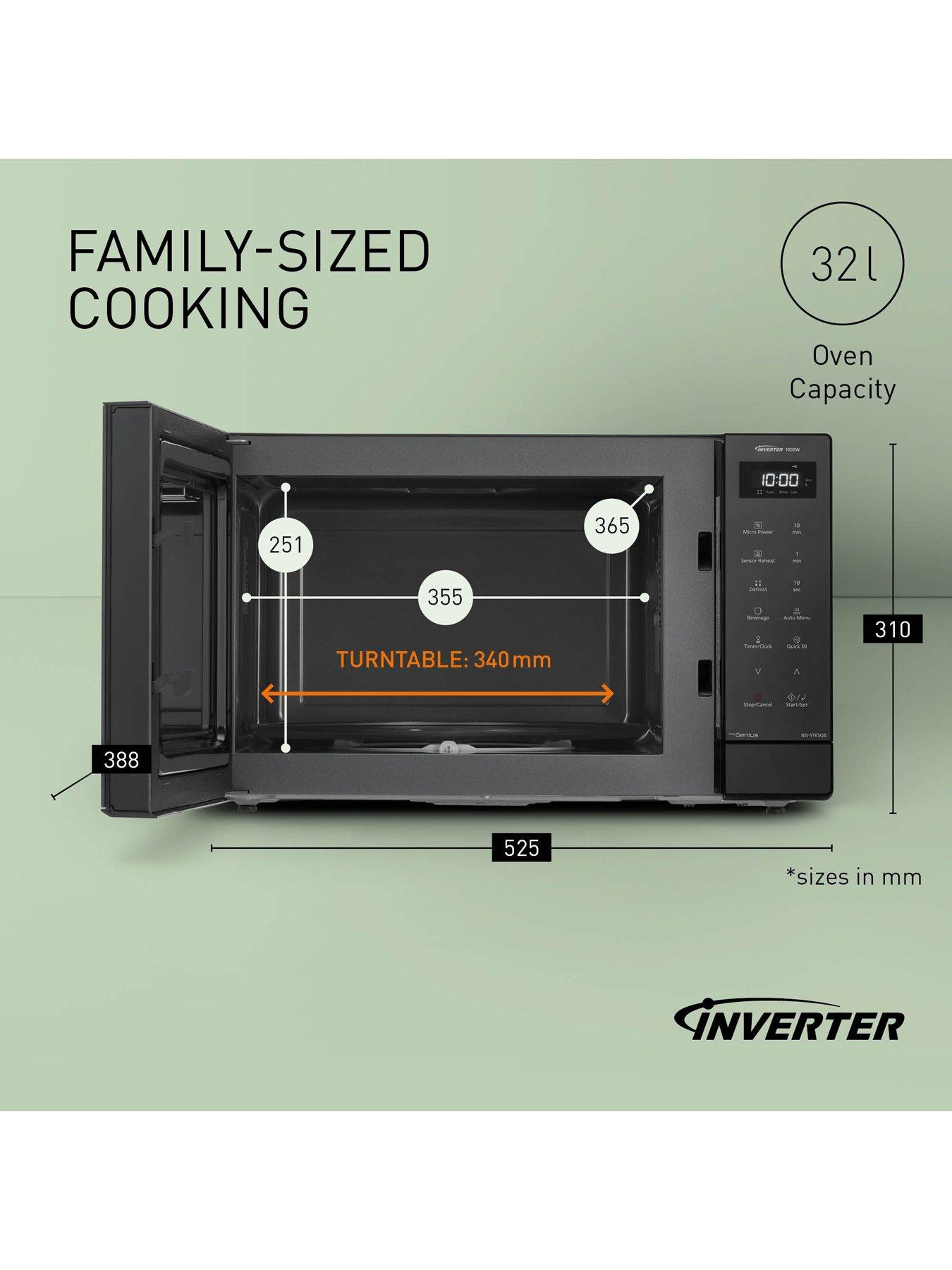Image 2 of 7 of Panasonic 32L Solo Microwave - Black