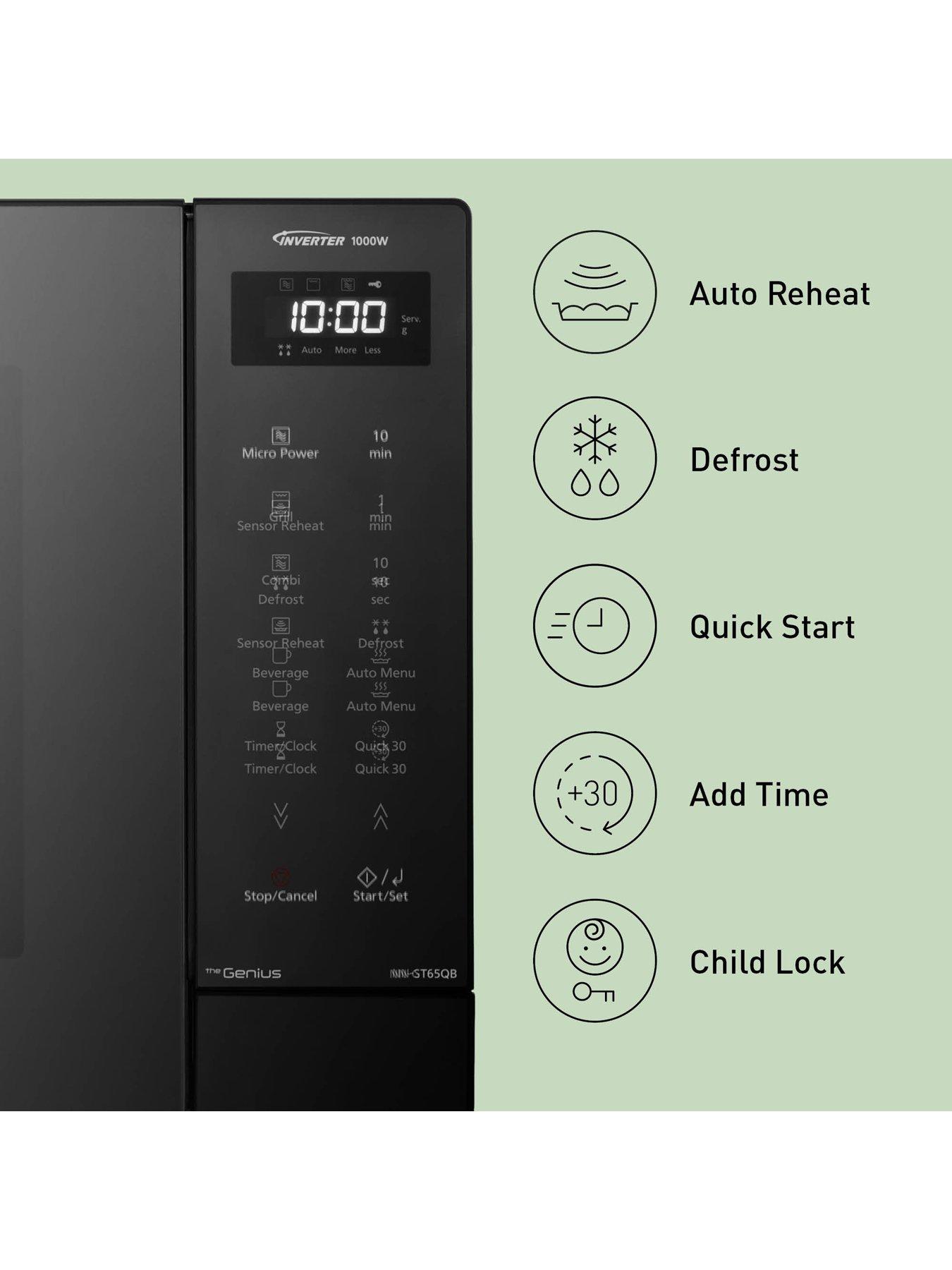 Image 3 of 7 of Panasonic 32L Solo Microwave - Black