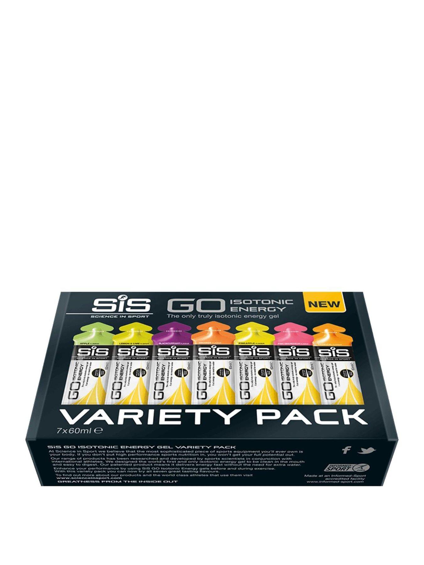 Science in Sport SiS SIS PACK GO ISOTONIC ENERGY GEL VARIETY 7X60ML UK 1