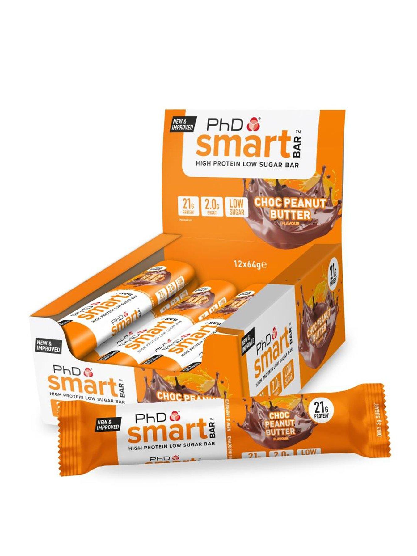 Science In Sport Sis Phd - Smart Bar - Choc Peanut Butter - 12 X 64G