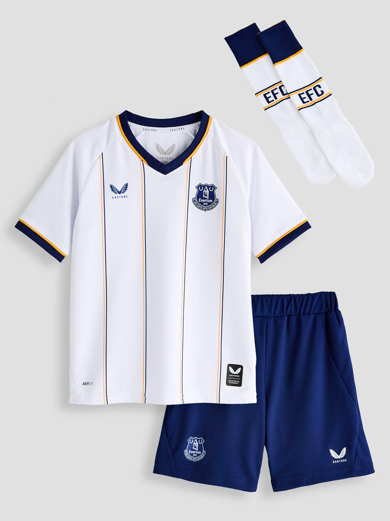 Castore Everton Infant 26/27 Away Kit - White/blue