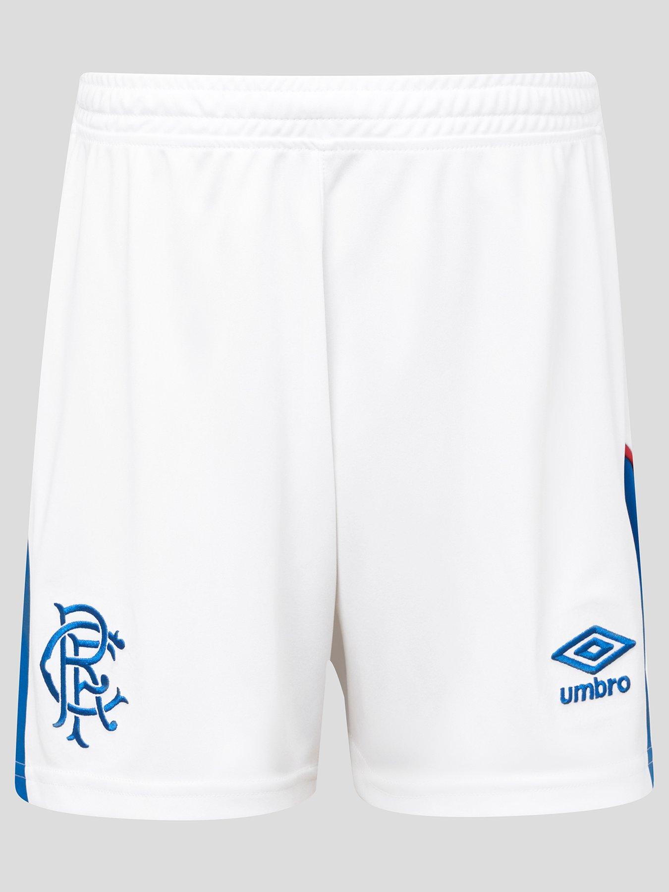 Umbro Rangers Junior 26/27 Home Stadium Shorts, White, Size 8-9 Years