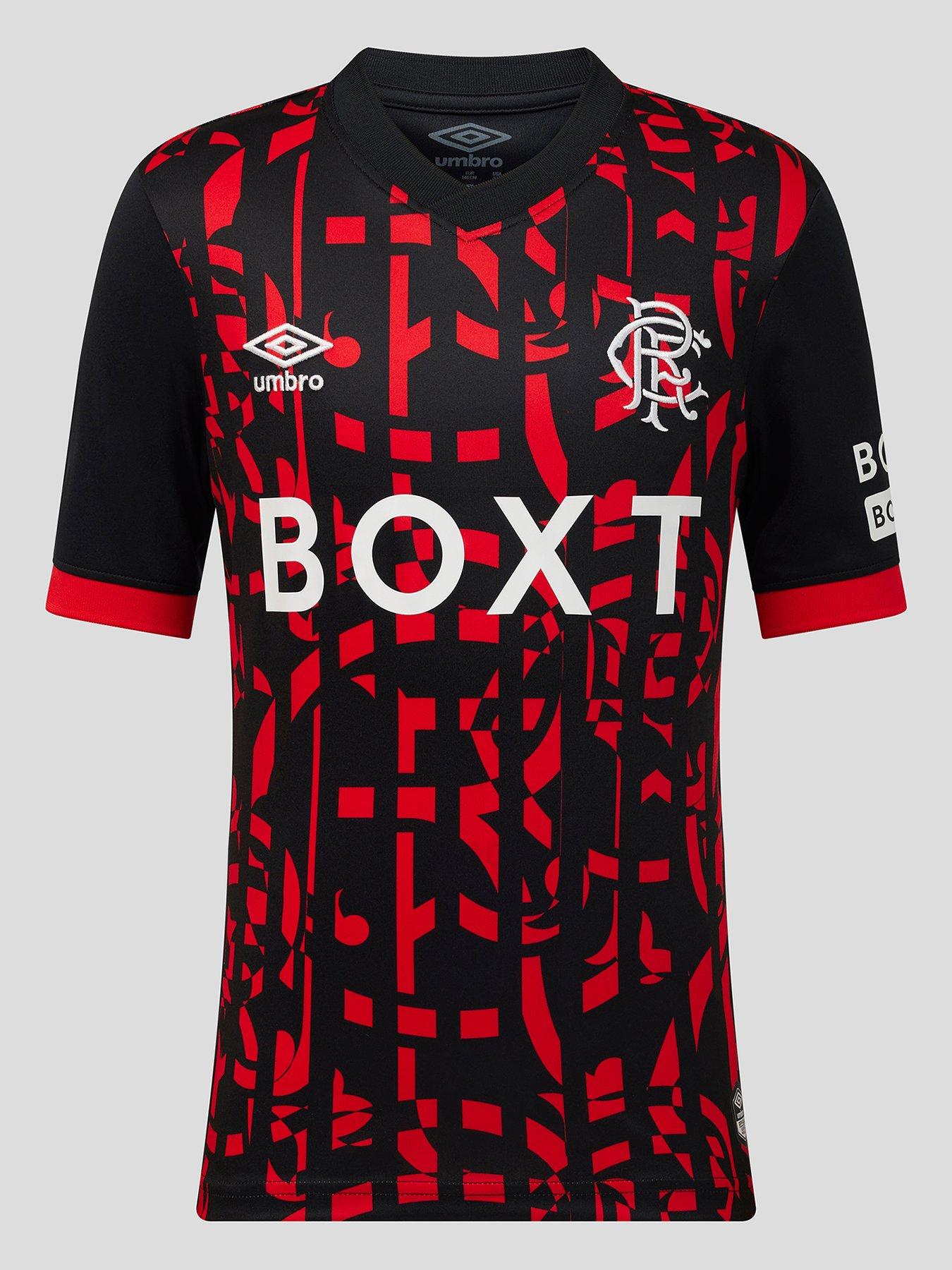 Umbro Rangers Junior 26/27 Third Stadium Replica Shirt, Black, Size 14 Years