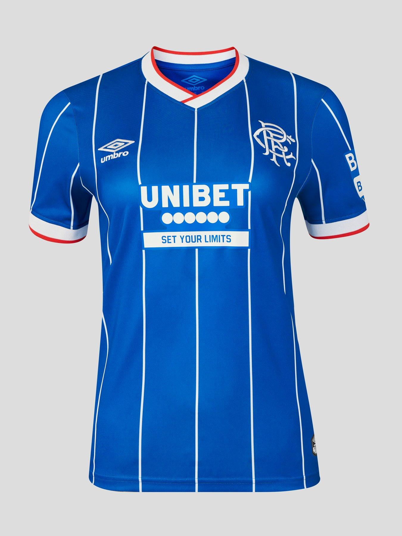 Umbro Rangers Womens 26/27 Home Stadium Replica Shirt, Blue, Size 8, Women