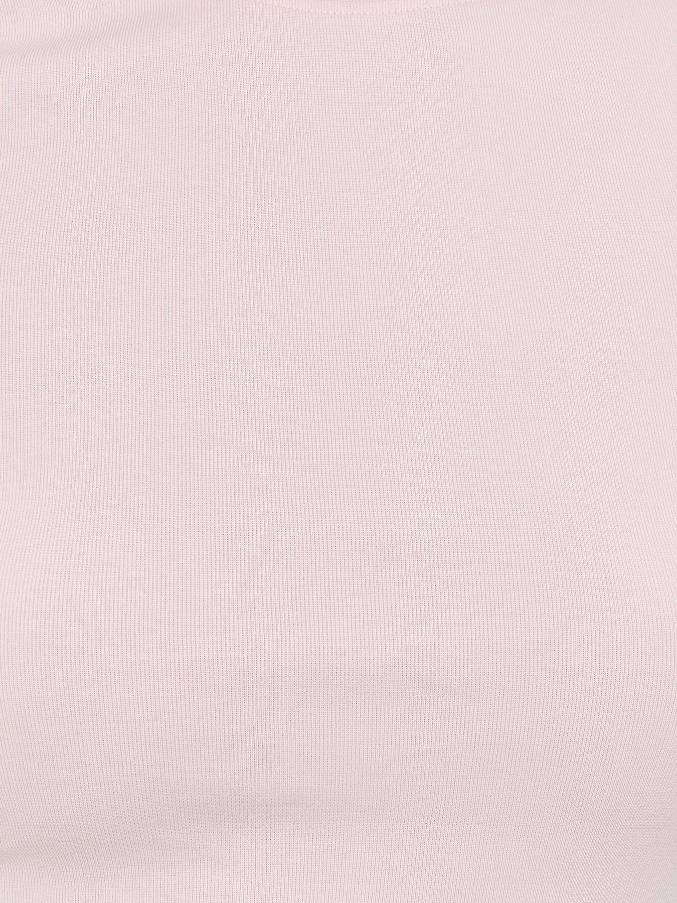 Image 3 of 3 of New Look Cotton Rich Baby Tee T-Shirt - Pink