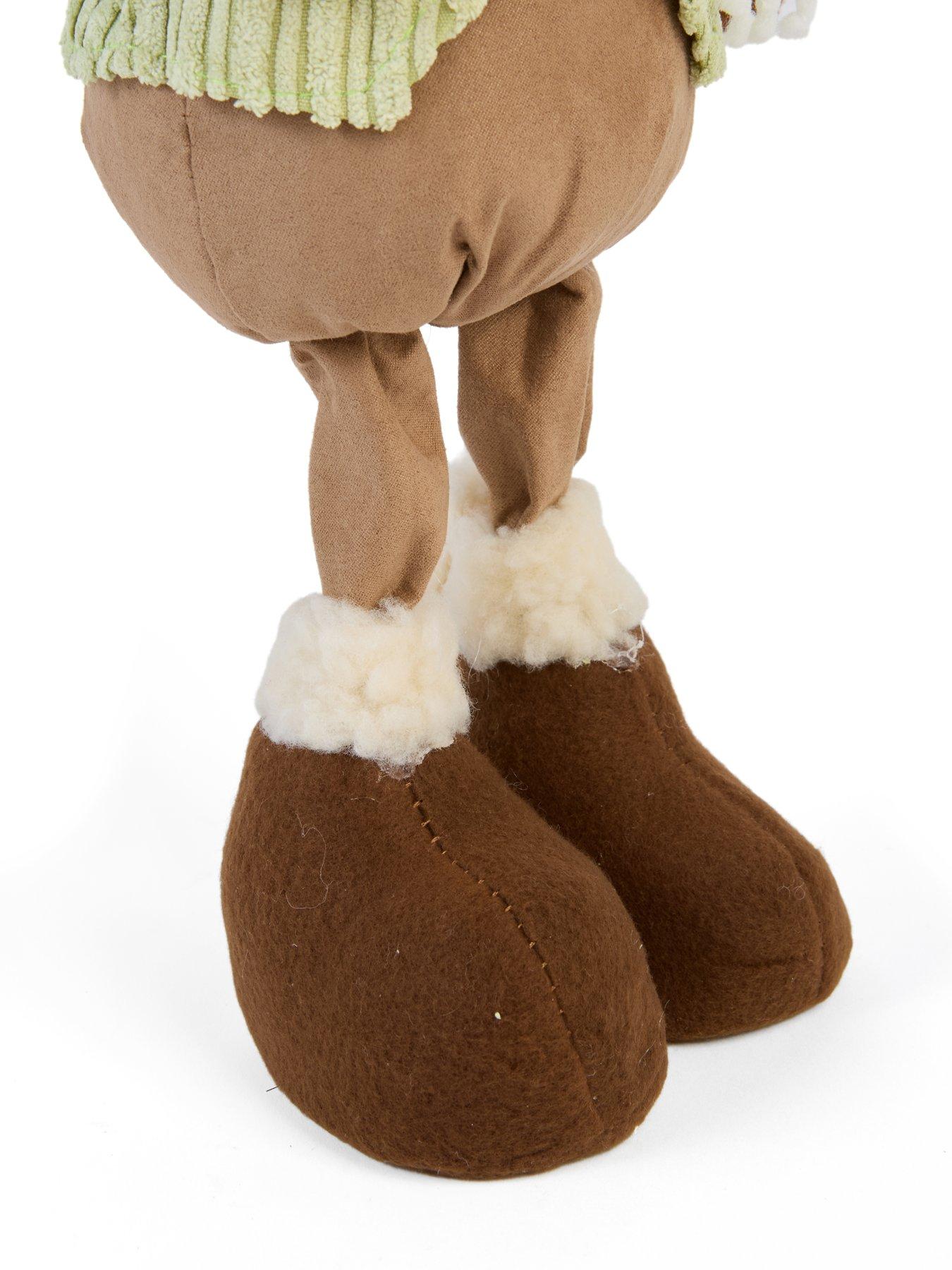 Image 6 of 6 of Festive Standing Plush Reindeer Christmas Decoration&nbsp;- 40cm