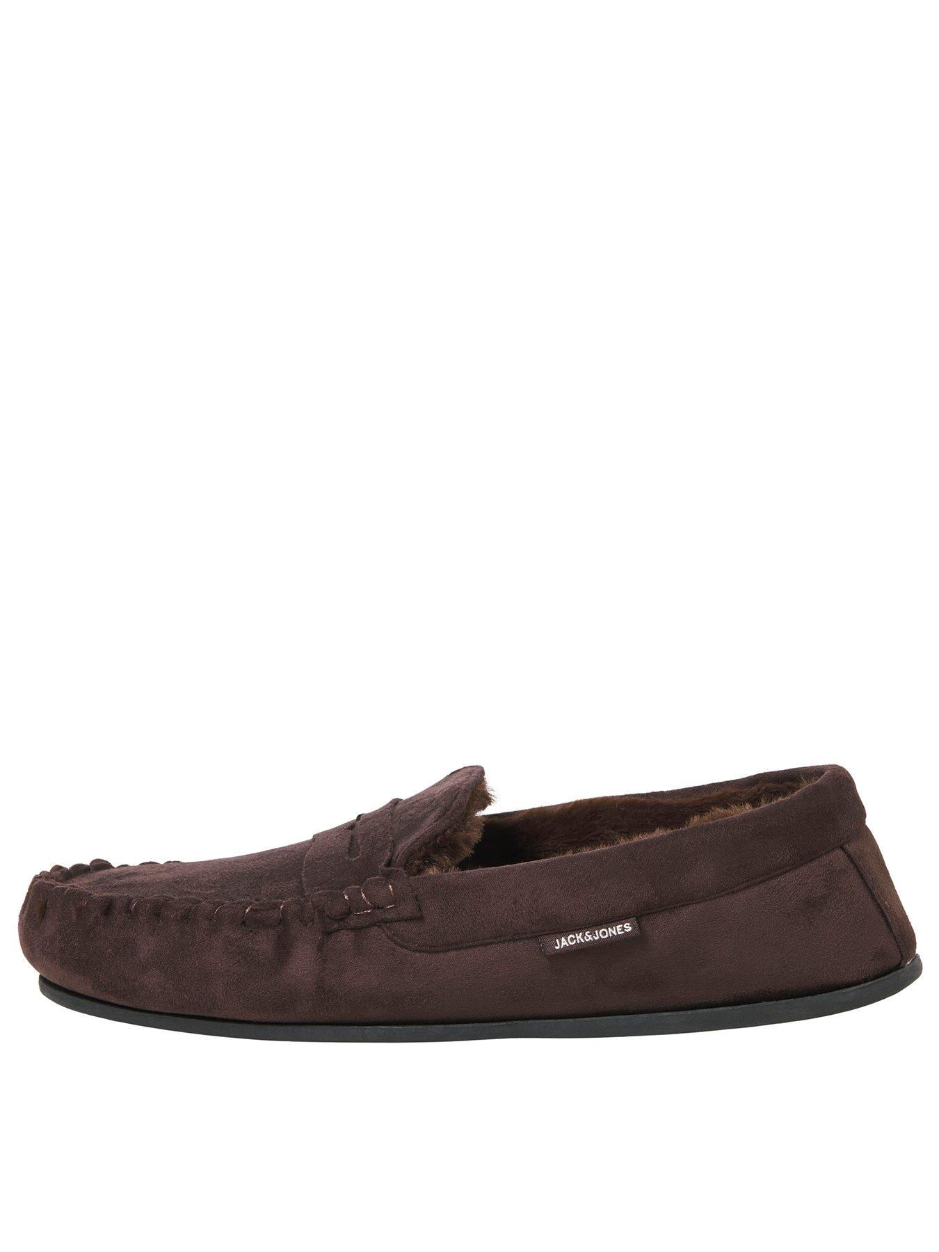 Jack & Jones Jack & Jones Mark Moc Slipper, Brown, Size 43, Men
