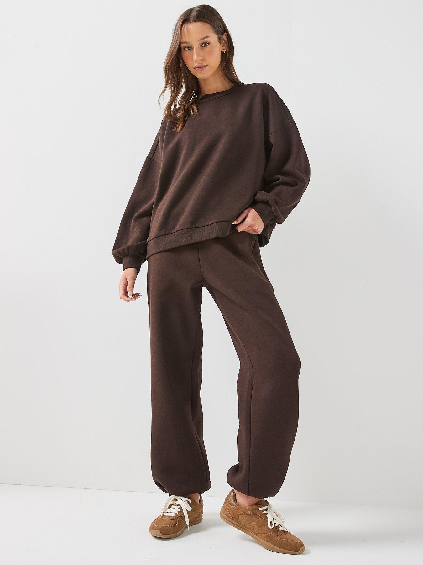 Image 3 of 5 of Vero Moda Vmteddy Wide Pants - Brown