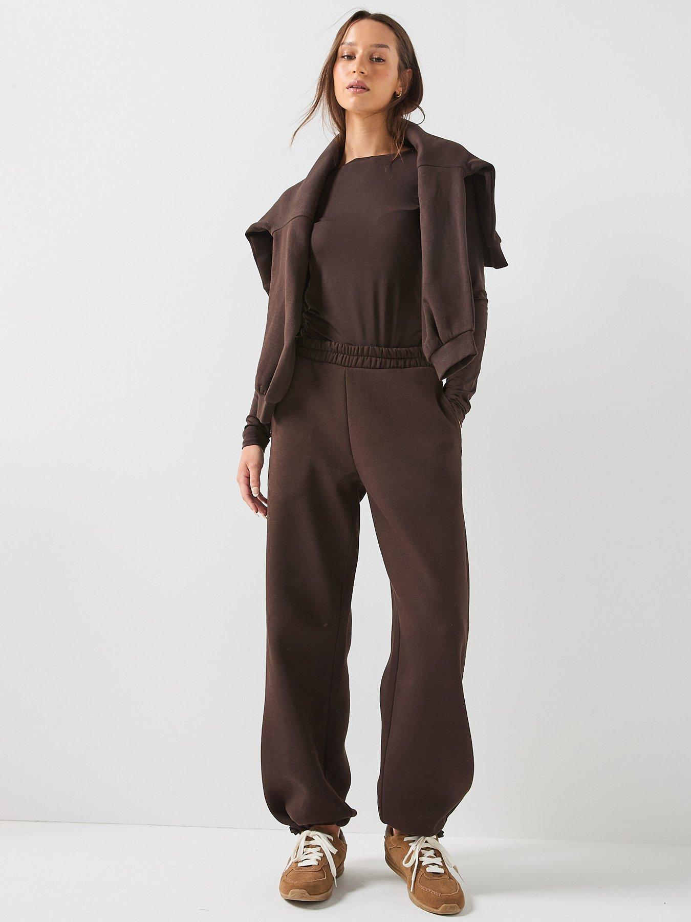 Image 5 of 5 of Vero Moda Vmteddy Wide Pants - Brown