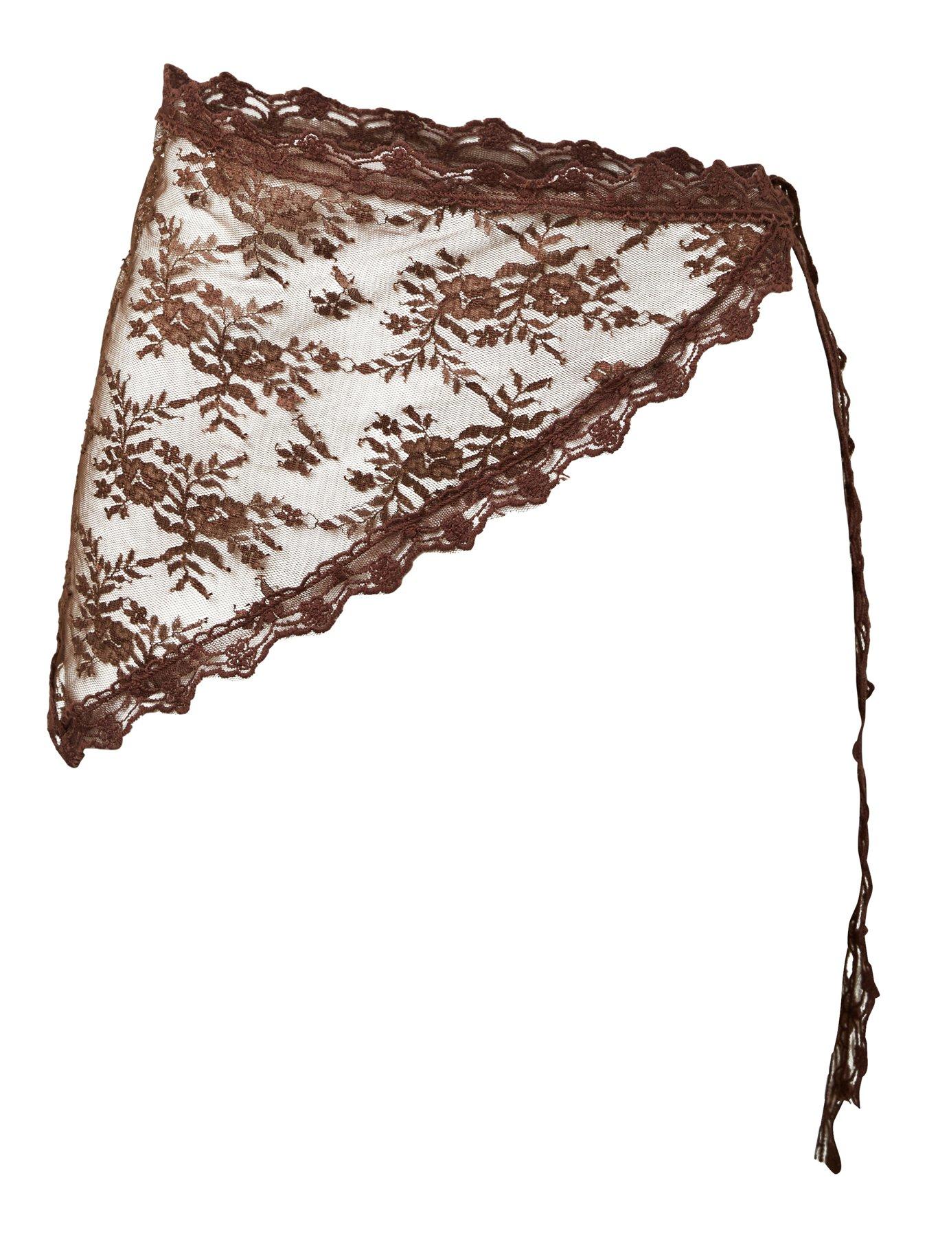 PIECES Sheer Lace Hip  &  Head Scarf