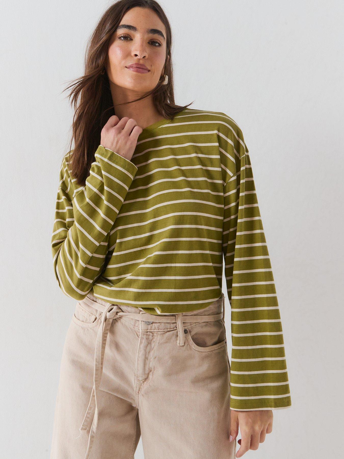 Image 5 of 6 of Only Happy Stripe Long Sleeve T-shirt