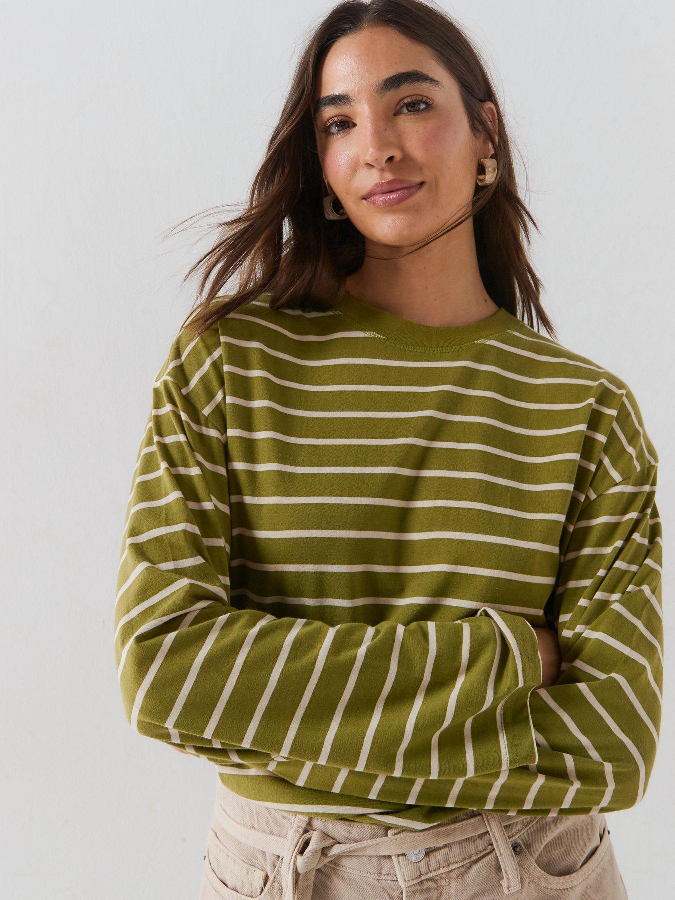 Image 6 of 6 of Only Happy Stripe Long Sleeve T-shirt