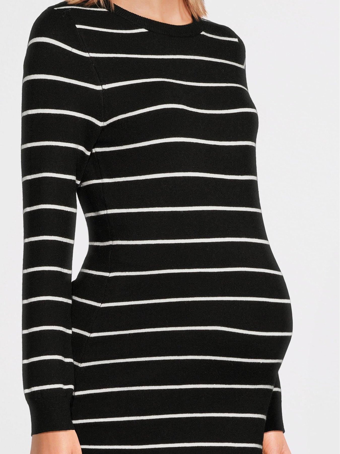 Image 4 of 4 of Mamalicious Mlmarie L/s Midi Knit Dress