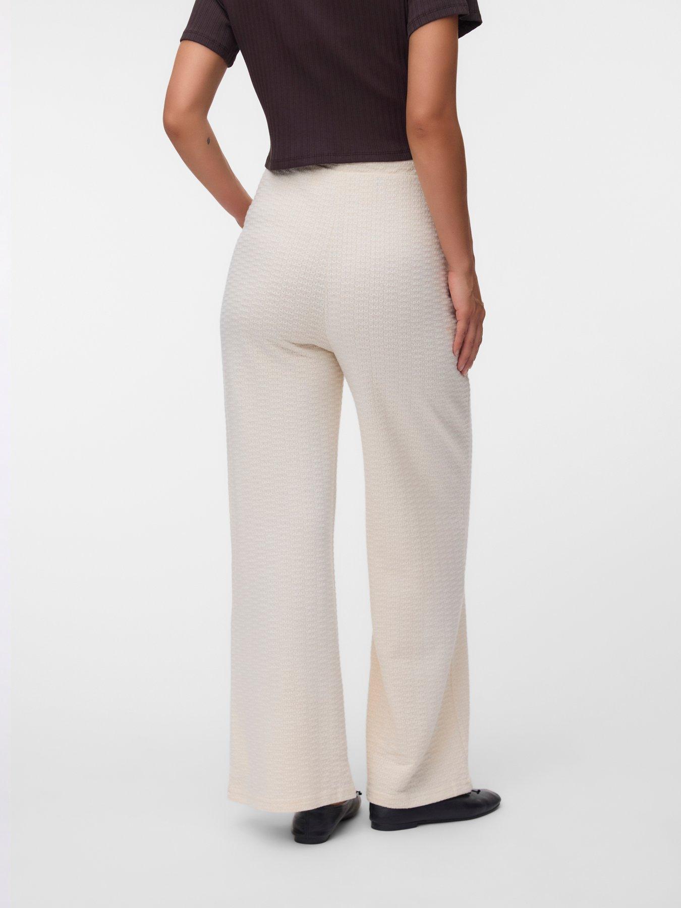 Image 2 of 4 of Mamalicious Mltracy Wide Jrs Pants Hw - Beige