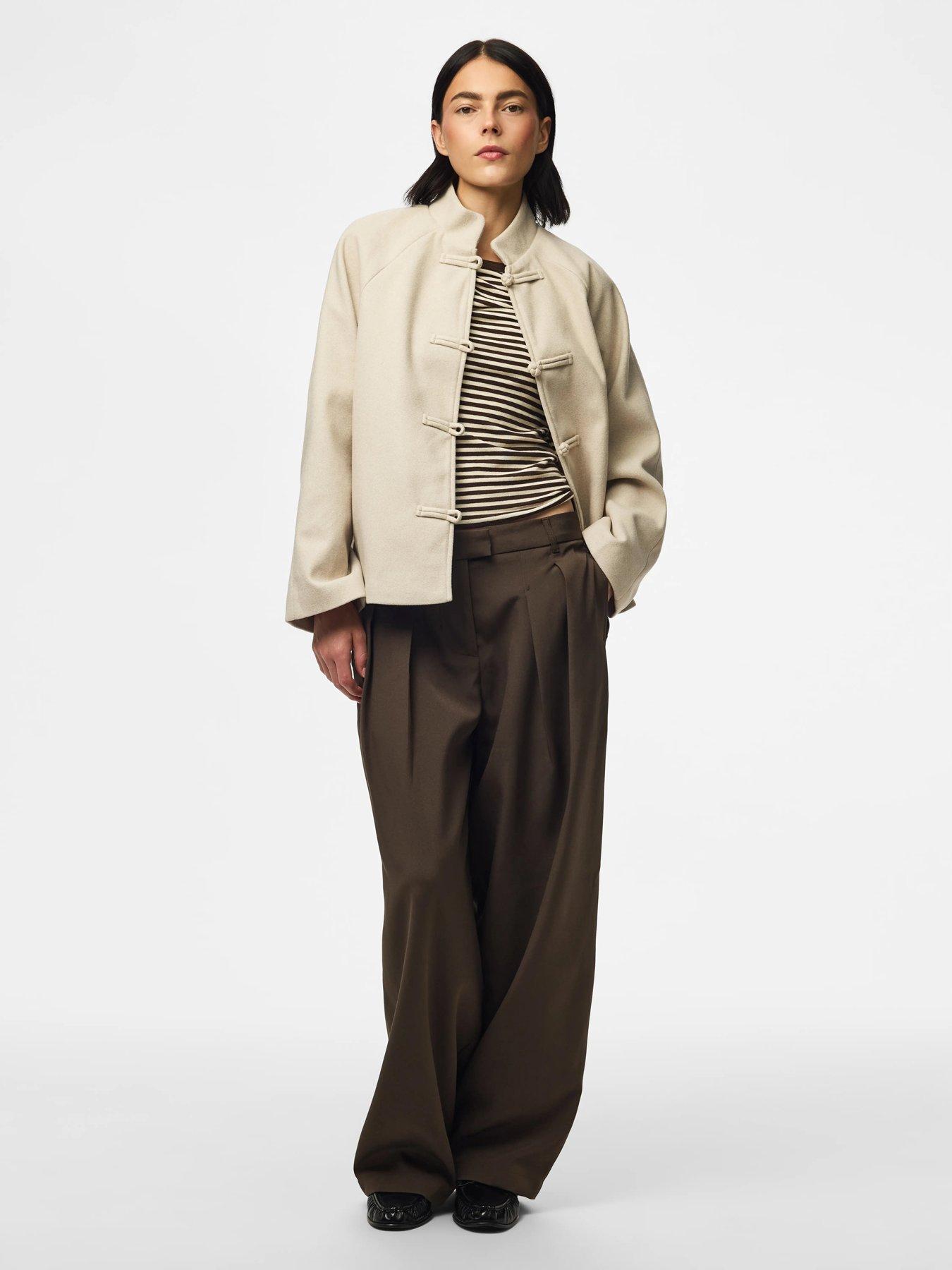 Image 3 of 7 of PIECES Aiken Jacket With Statement Fastening