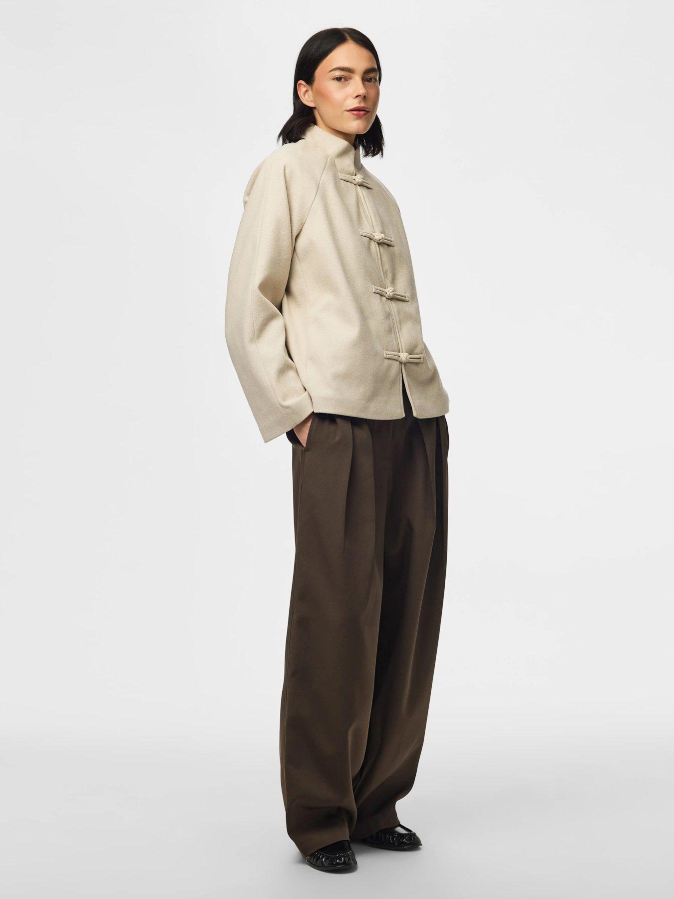 Image 6 of 7 of PIECES Aiken Jacket With Statement Fastening