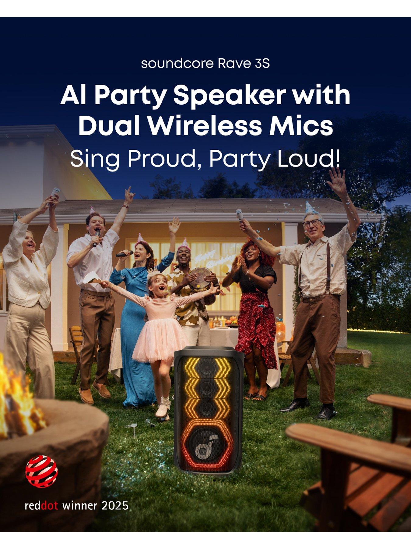 Image 2 of 8 of Soundcore soundcore Rave 3S, AI Karaoke Party Speaker with 200W Sound