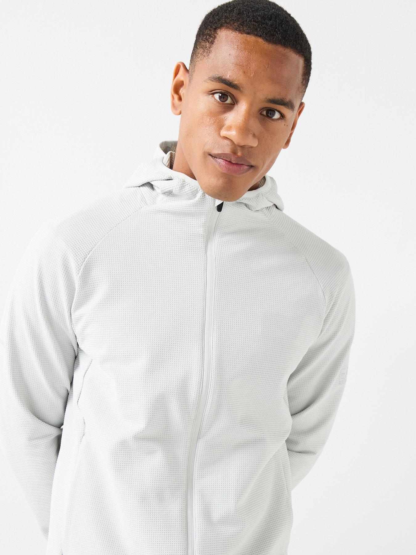 Image 6 of 6 of EA7 Emporio Armani Ventus7 Full Zip Tech Hoodie - Light Grey