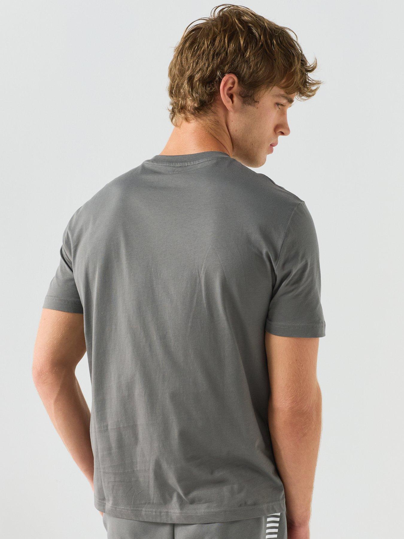 Image 2 of 6 of EA7 Emporio Armani T-shirt with Printed Logo - Grey