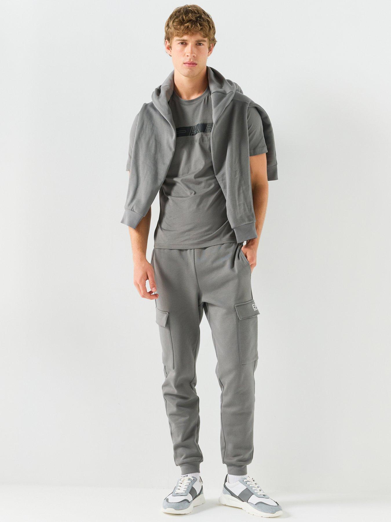 Image 3 of 6 of EA7 Emporio Armani T-shirt with Printed Logo - Grey