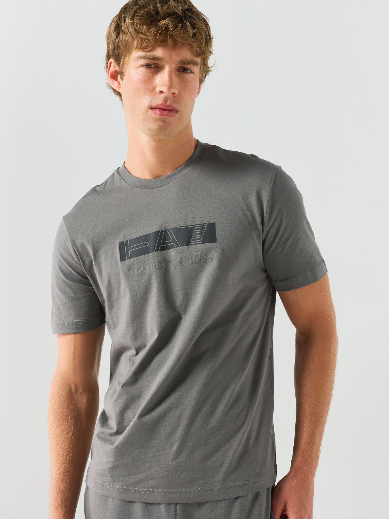 Image 5 of 6 of EA7 Emporio Armani T-shirt with Printed Logo - Grey