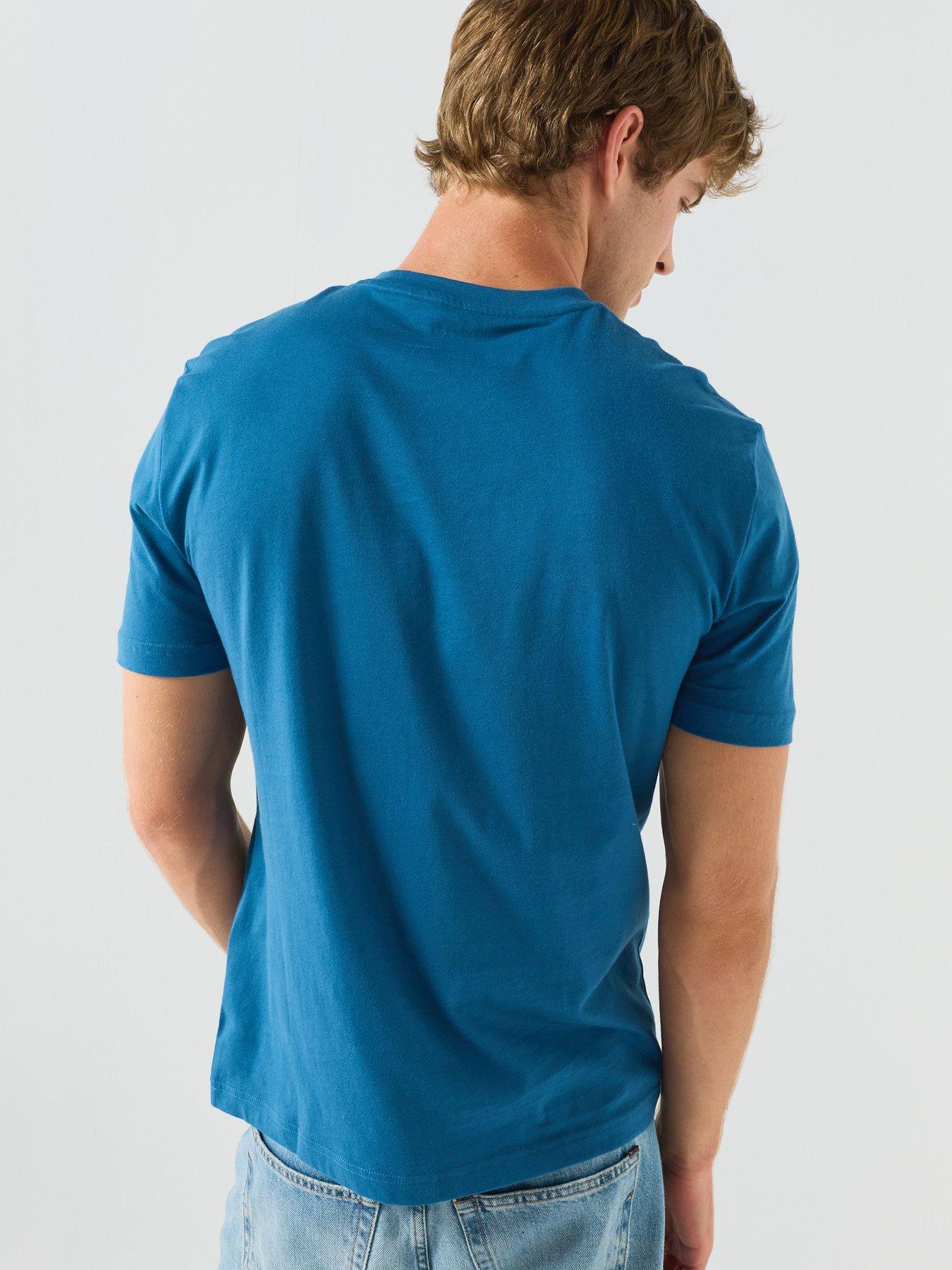 Image 2 of 6 of EA7 Emporio Armani T-Shirt with Printed Logo - Dark Blue