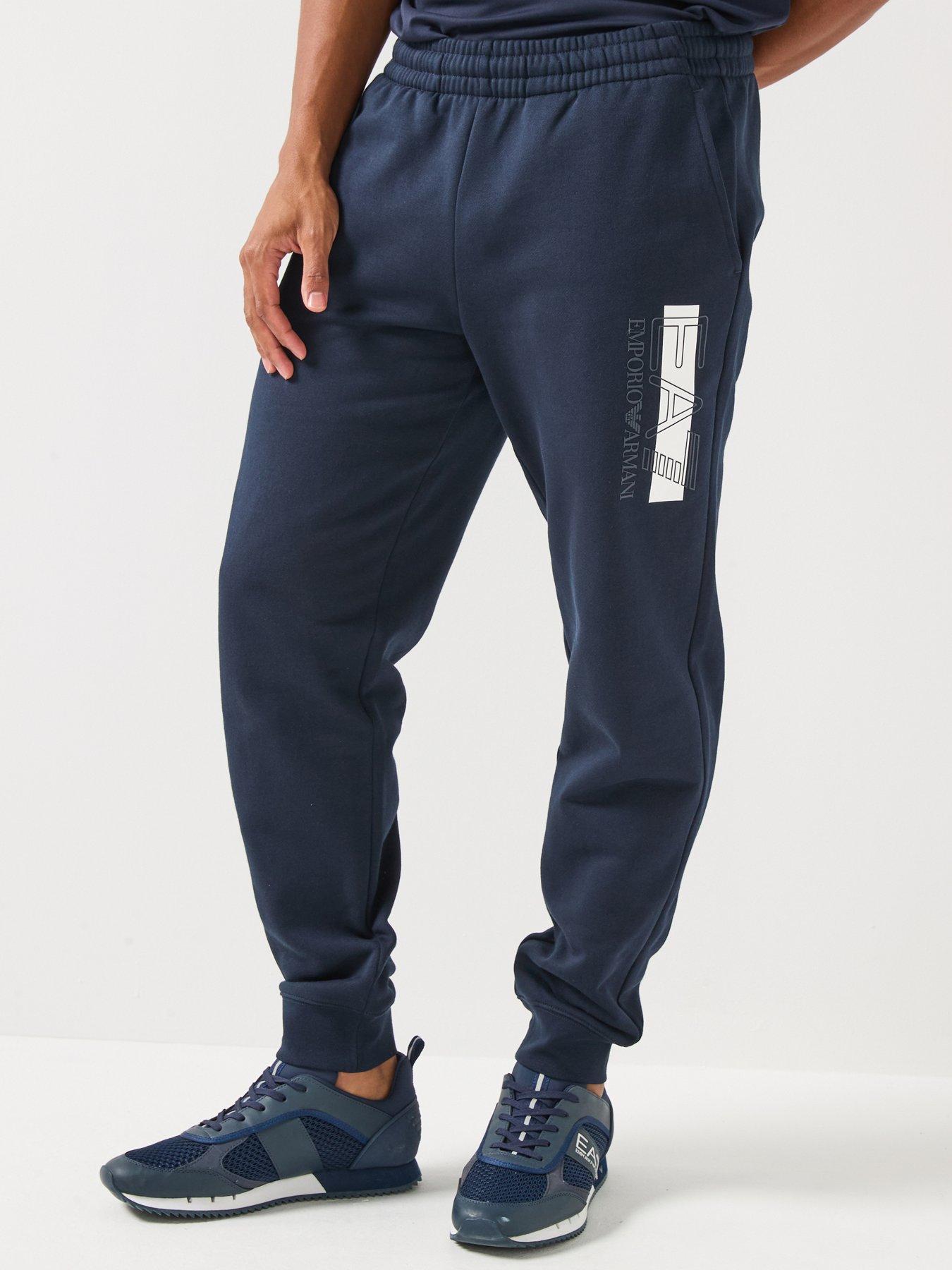 Image 1 of 6 of EA7 Emporio Armani Train Visibility Logo Joggers - Navy