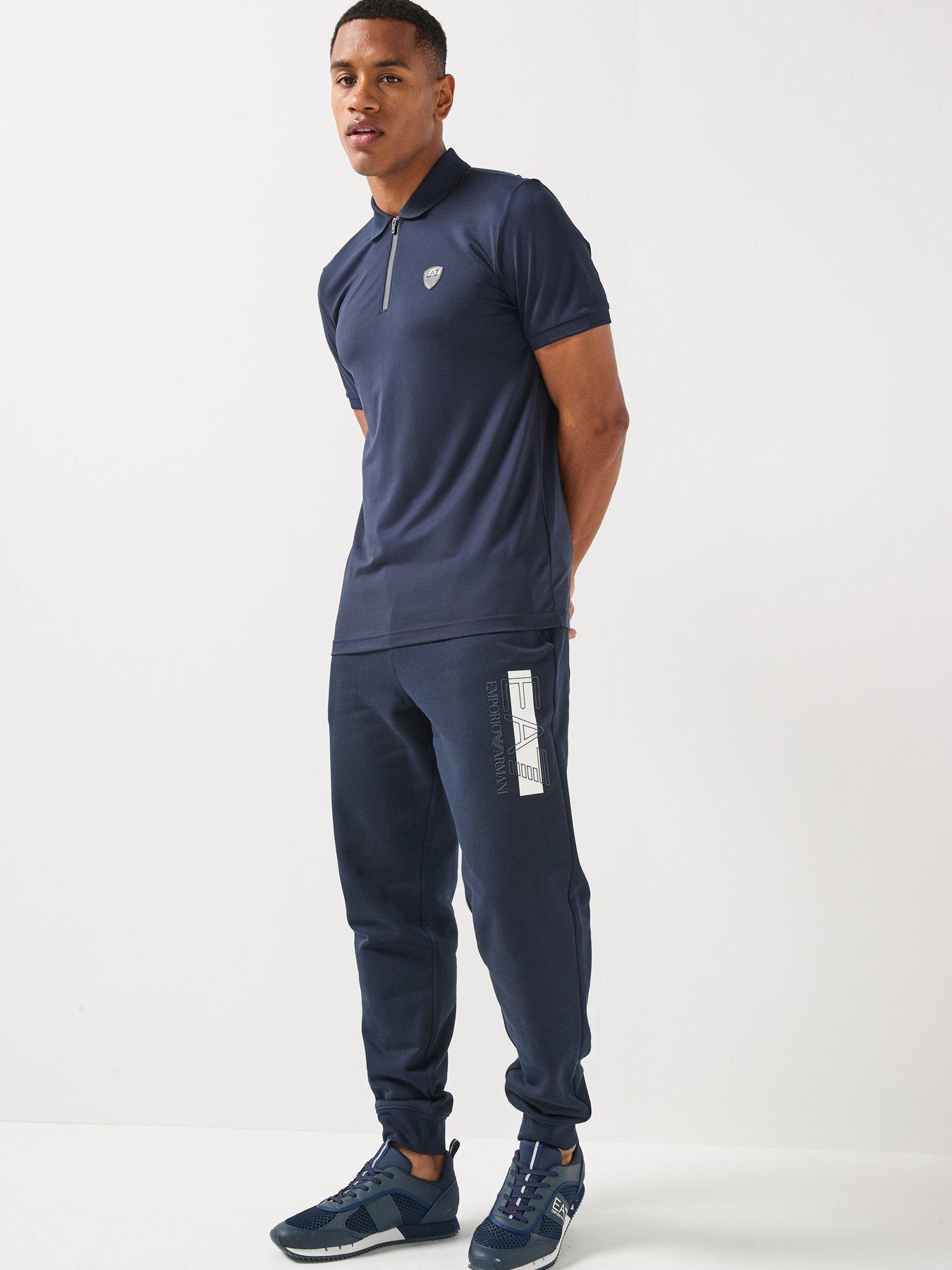 Image 3 of 6 of EA7 Emporio Armani Train Visibility Logo Joggers - Navy