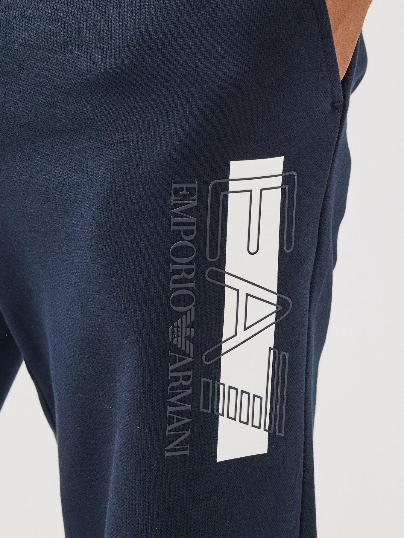 Image 4 of 6 of EA7 Emporio Armani Train Visibility Logo Joggers - Navy